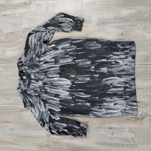 Isabel Marant Silk Feather Pattern Tunic Size 0